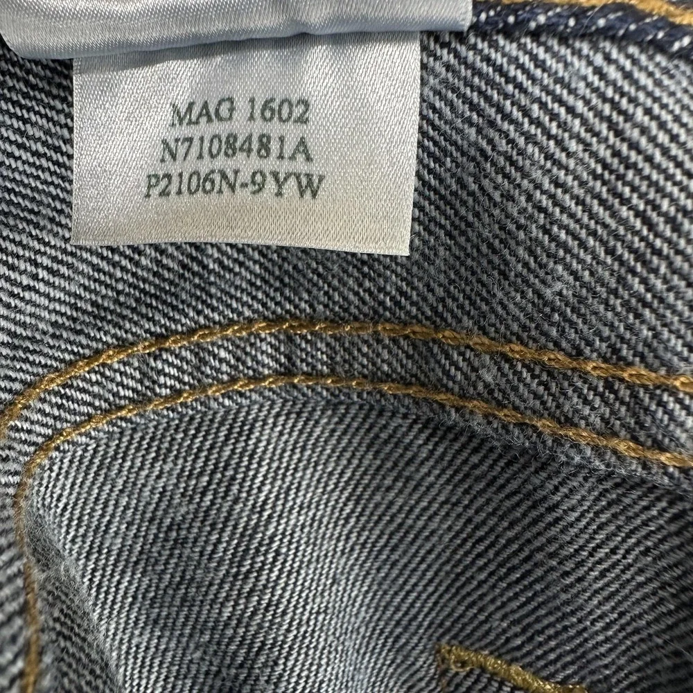 Nautica Jeans Mens 34x32 (Actual 36x32) Blue Dark Wash Classic Straight 5Pocket